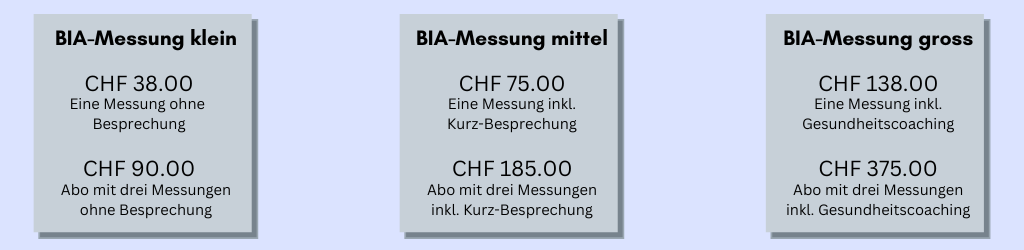 Preise BIA-Messung
